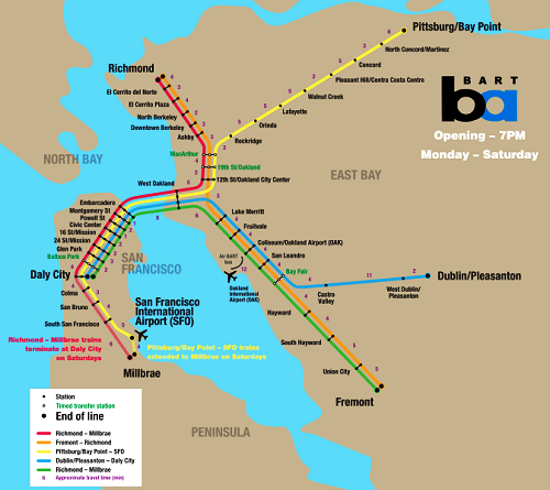 634921040338741709 Tìm hiểu những chiếc xe BART (Bay Area Rapid Transit) ở San Francisco