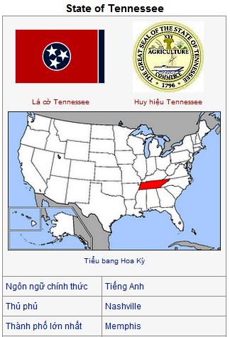 635011964487324115 Thông tin về bang Tennessee, Đông Nam Hoa Kỳ
