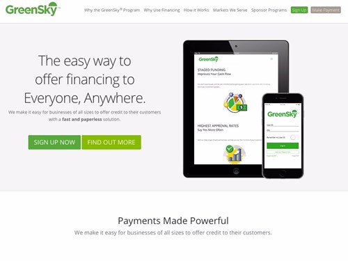 16 greensky lets businesses offer credit to customers doanhnhansaigon Top 27 startup fintech có giá trị hùng hồn nhất thế giới