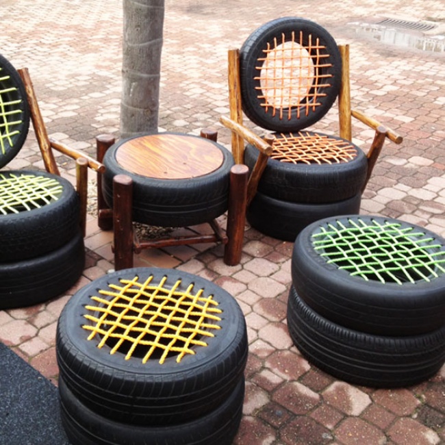 2436755 upcycled tires recycling ideas interior design 27  605 650 1465912363 Cùng điểm qua 12 món đồ tuyệt vời mà bạn có thể làm từ lốp xe cũ