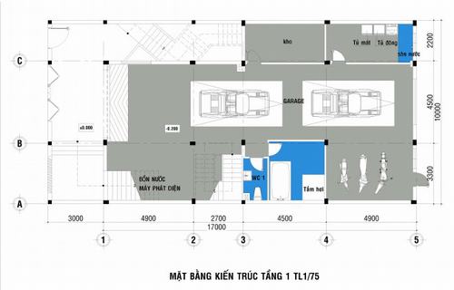 144318baoxaydung image001 Mẫu nhà ba tầng có nhiều khoảng không thoáng