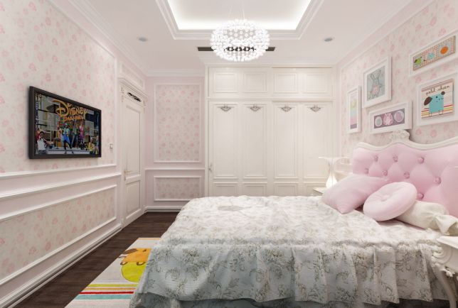 nhung mau thiet ke phong ngu dep cho con gai 7 Gợi ý những mẫu thiết kế phòng ngủ đẹp cho con gái