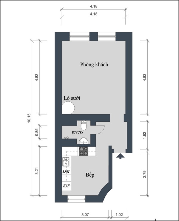 căn hộ đẹp 1 can ho dep 1441376185312 Khám phá căn hộ 36m² khiến ai nhìn cũng thèm vì quá đẹp
